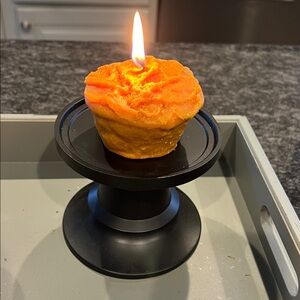 KIRKLAND’S Matte Black Candle Holder and Fall Scented Candle